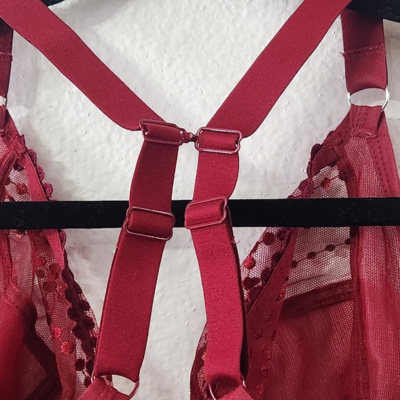 Elomi 38DDD/38F Burgundy red bra - Picture 3 of 9